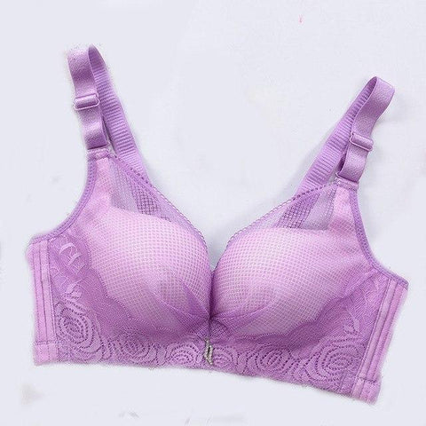 Image of Wireless Padded Up Embroidery Lace Bra