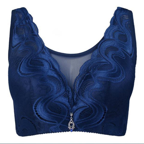 Image of Big Size Lace Bra Push Up Female Seamless Full Cup Brassiere Sutian