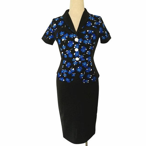 Image of New Women Formal Dresses For Work Faux Two Pieces